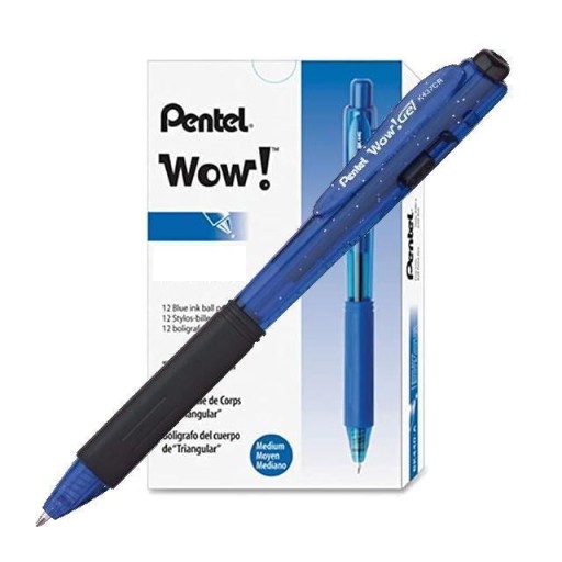 Modré gélové pero Pentel Wow Gel K437CR