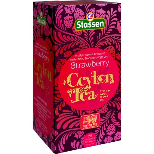 STASSEN Jahoda - Cejlónsky čierny čaj JAHODA - 25 VRECOV