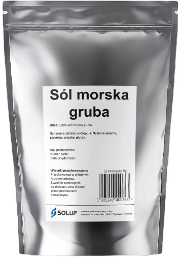 Solup HRUBÁ PRÍRODNÁ MORská SOĽ Taliansko 3kg
