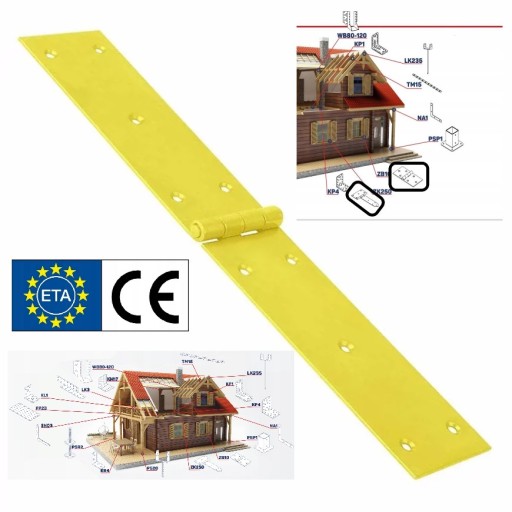 STAVEBNÝ PANT ZB30 300X50X2,0mm žltý