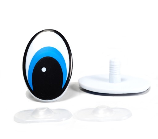 EYES BLUE ELIPSE MESH 48x33mm - SCOGS