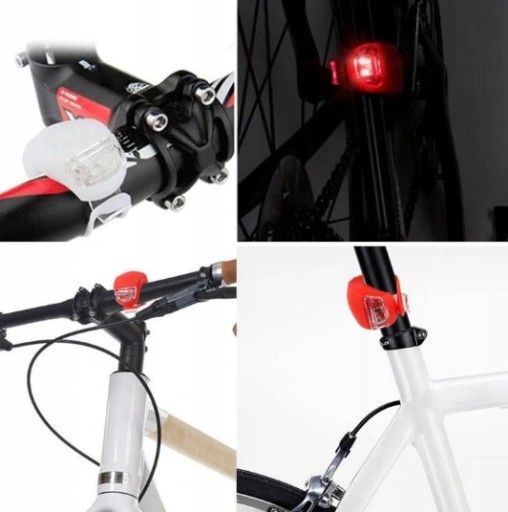 ZW39 BIKE SVETLÁ LED CYKLISTICKÁ LAMPA PREDNÁ ZADNÁ 2KS