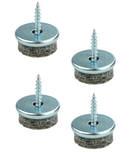 20 x kovový klzák fi18mm s plsťou a skrutkou