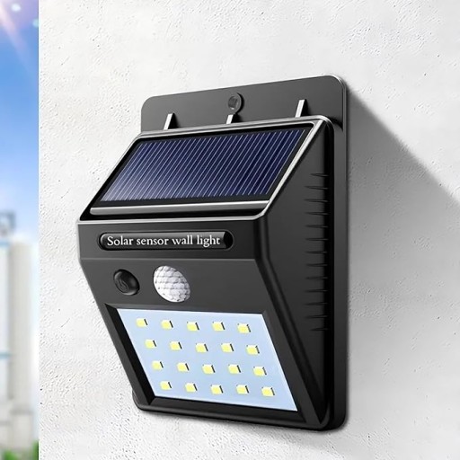 LED SOLÁRNA LAMPA SO SNÍMAČOM DO VONKAJŠEJ ZÁHRADY