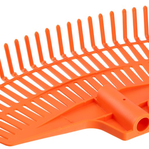 KADA ZÁHRADNÉ HRABLE NA LÍSTIE, PAPATY BEZ RÚČKY, PLAST ORANŽ.