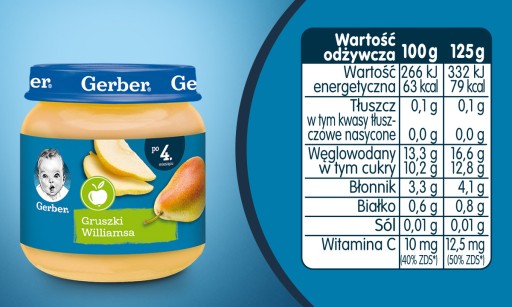 GERBER Williams hruškový dezert 125g