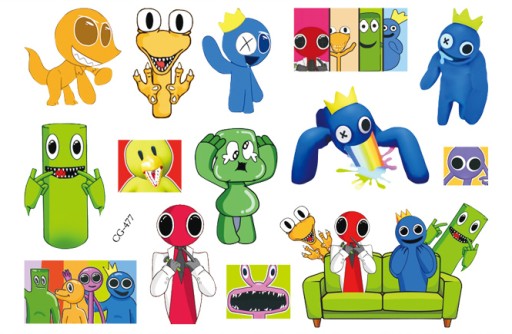 RAINBOW FRIENDS CG477 umývateľné tetovanie pre deti