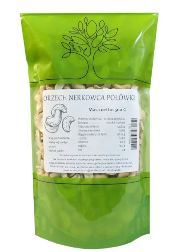 POLOVIKY KEŠU 500g ECOBI orieškov