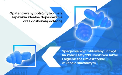 Špunty do uší na spanie 3M 1281 1 pár