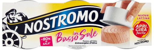 Taliansky tuniak v olivovom oleji bez soli 3x65g - Nostromo