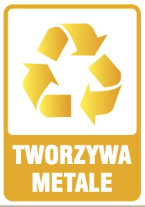 Označovacie nálepky odpad 10 ks KOV PLAST