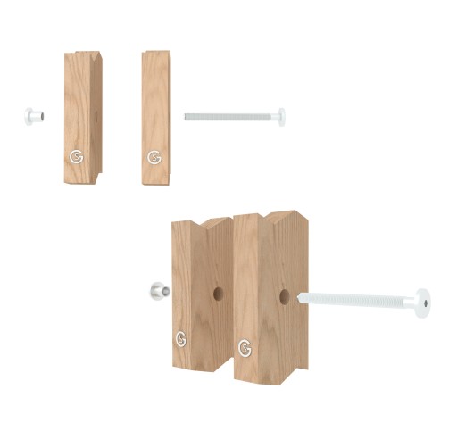 Nábytková matica Ericson pre spoje s plochou hlavou M5 x 9 mm, biela pozinkovaná