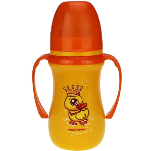 HRNEK NA TRÉNING FĽAŠU 240 ml STRIEBORNÁ FĽAŠA PRE DETI 6M+ CANPOL BABIES
