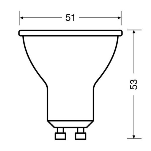 Osram LED žiarovka HALOGEN GU10 6,9W=80W 4000K