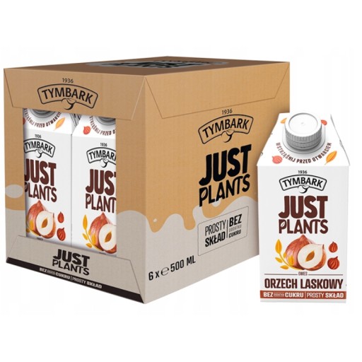 Tymbark Just Plants lieskovoorieškový nápoj 0,5l