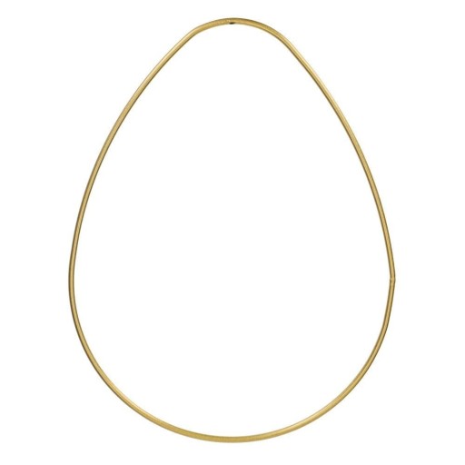 Kovový lem, základňa lapača snov na vajíčka, 10 cm, zlatá