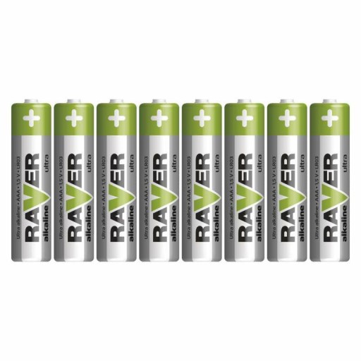 ALKALICKÁ BATÉRIA TENKÁ TYČ AAA 1,5V 8 KS