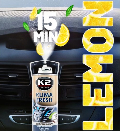 K2 KLIMA FRESH CLIMATION REMOVER CITRÓN DEZINFEKČNÝ PROSTRIEDOK