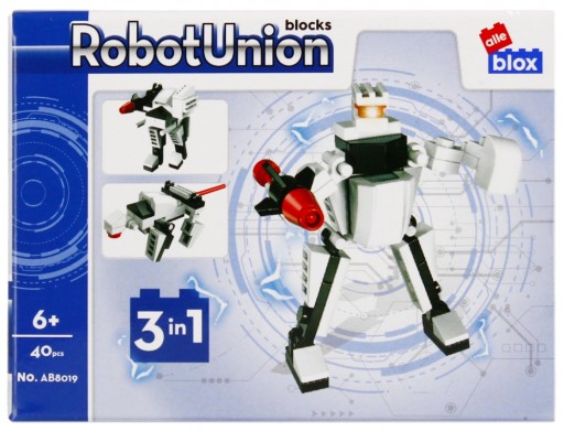 STAVEBNÉ BLOKY pre CHLAPKOV 6 rokov 40 prvkov ROBOT 3v1 alleBLOX