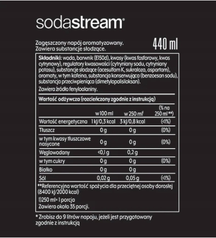 SodaStream Pepsi MAX sirup do karbonizátora 440 ml