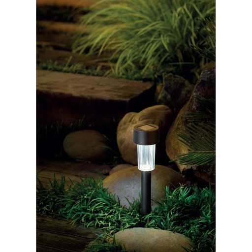 Záhradné solárne svietidlo 1 LED plast 4,7x30,5 cm