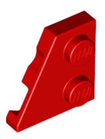 LEGO tanier 2x2 pár 24299 24307 červený (2g)