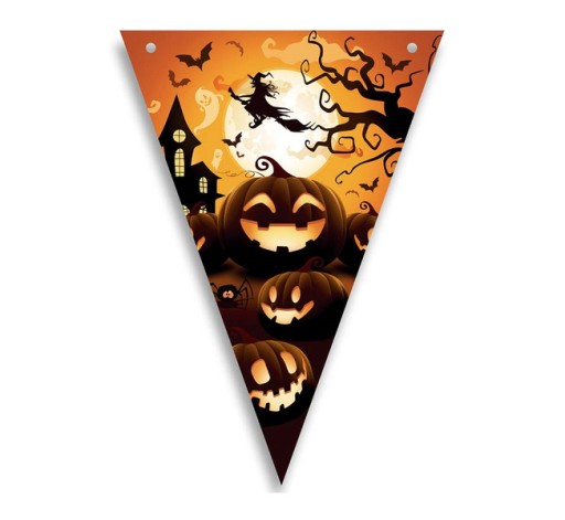 Vlajka tekvice 300 cm Halloween