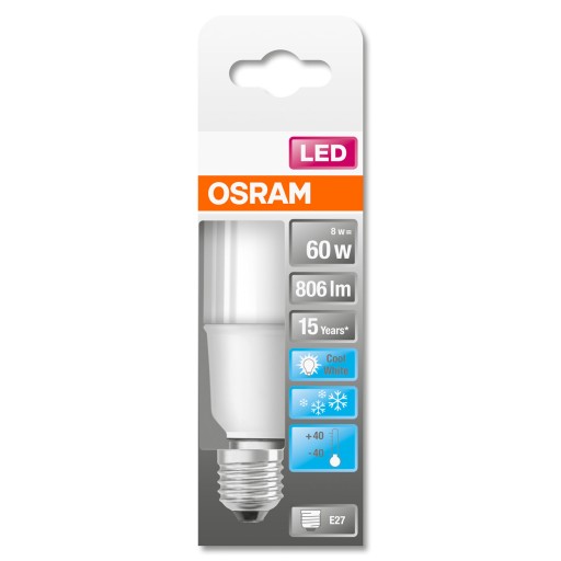 E27 STICK LED žiarovka 8W = 60W 4000K STAR OSRAM