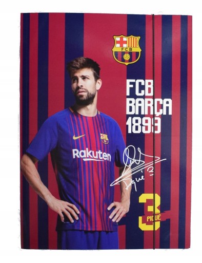 Fc Barcelona CHLAPČENSKÉ VYSIELANIE s gumičkou DO ŠKOLY A4 Astra PLOCHÁ sučka