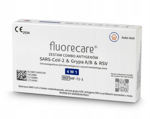Fluorecare Test – COVID-19 Influenza AB RSV Combo 4v1