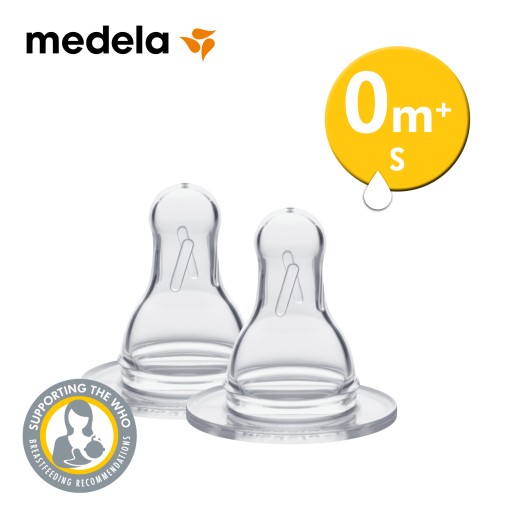 MEDELA Cumlík na fľašu veľkosť S 0m+ 2 ks
