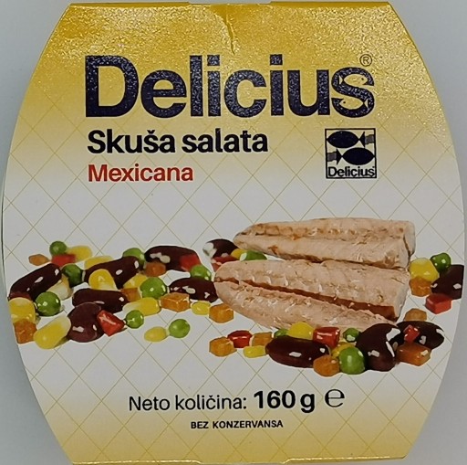 Delicius Mexický šalát s makrelou 160 g