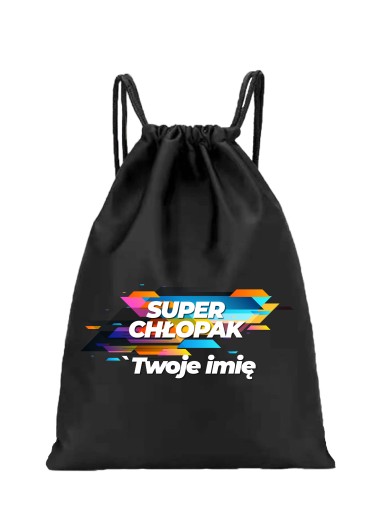 TAŠKA NA DEN PRIATEĽOV darček SUPER CHLAPEC + MENO