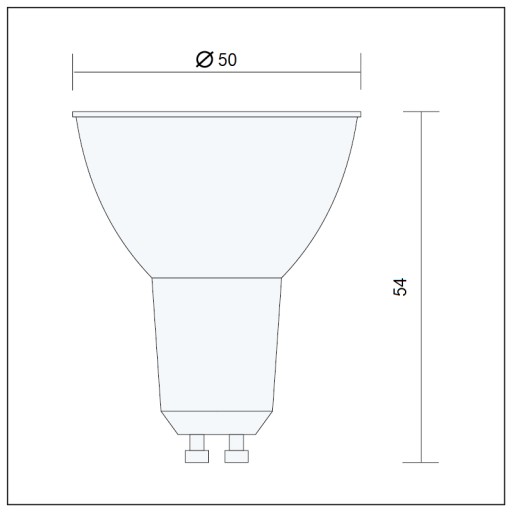 SMD GU10 LED žiarovka 5W PREMIUM GLASS, neutrál