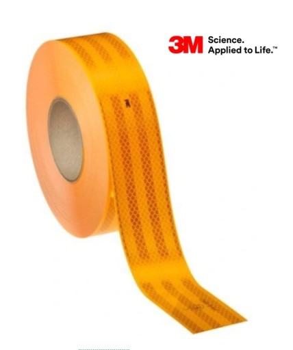3M 983-71 OBRYSOVÁ REFLEXNÁ PÁSKA 55mm/1m NA ZNAČENIE, žltá