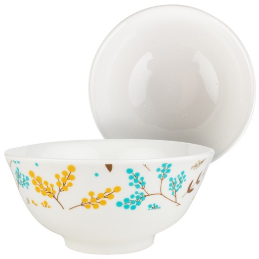 Miska MISKA na polievku, vločky, šaláty, snacky, porcelánová miska na šalát, 600 ml
