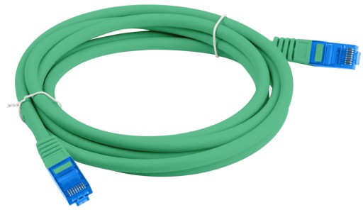 Ethernetový internetový kábel Twisted RJ45 LAN Kategória 6A SFTP 0,25 m Zelený