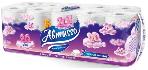 Almusso toaletný papier neparfumovaný 20 ks.
