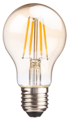 E27 4W jantárová A60 retro teplá LED žiarovka