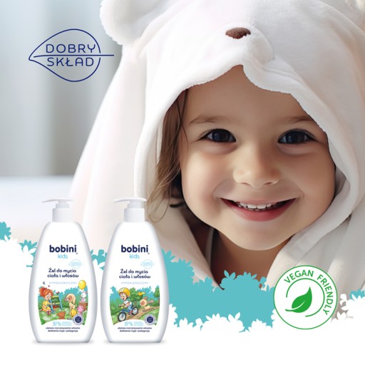 Bobini detský umývací gél na telo a vlasy 500 ml