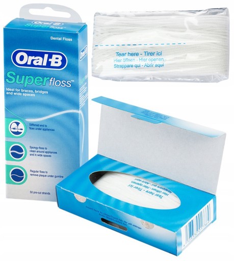 1x zubná niť ORAL-B SUPER FLOSS DENTAL