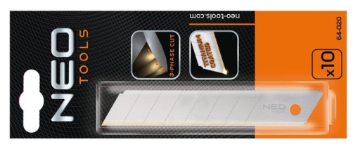 NEO 64-020 Vymeniteľné zlomené čepele TYTAN 18mm 10ks