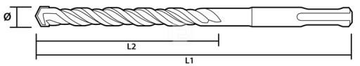 VRTÁK DO BETÓNU SDS PLUS 6X110MM S4 QUATRO GRAPHITE 57H406