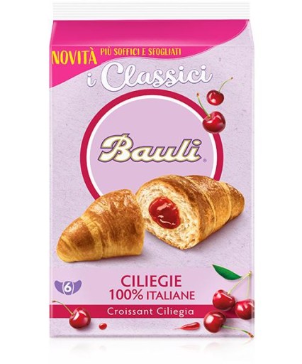 Bauli croissant ciliegia 6 ks = 300 g croissantov s čerešňovou náplňou