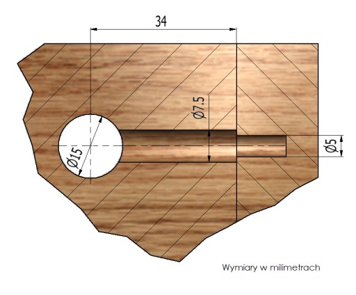 50x Excentrický nábytkový konektor fi15 pre 19mm dosku