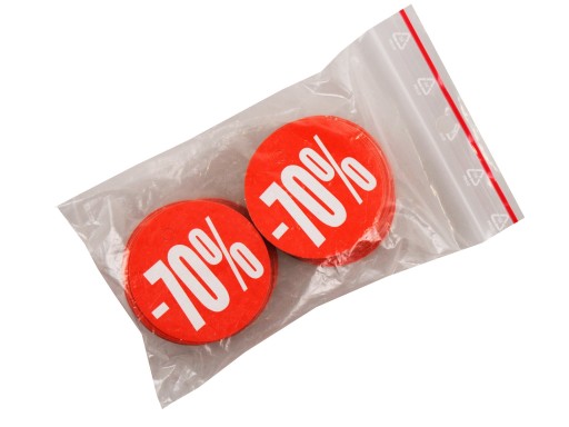okrúhly štítok CIRCLE FI 4,5CM - 70% DOSKA R