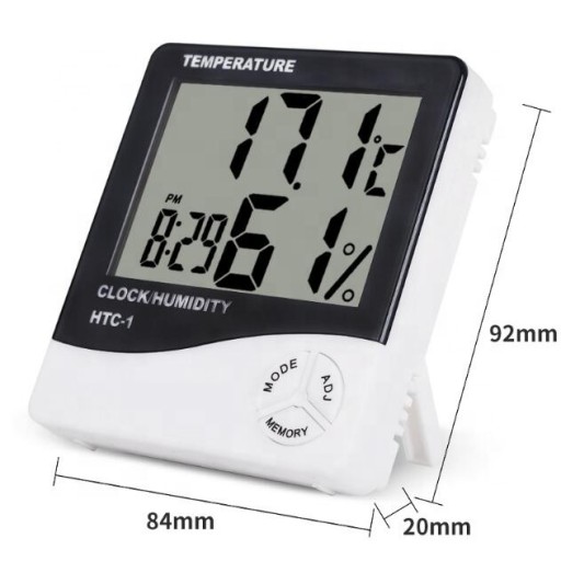 ELEKTRONICKÝ TEPLOMER HYGROMETER HODINOVÁ STANICA