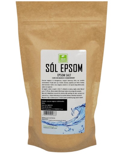 Zdravý kúpeľ so síranom horečnatým 1kg Epsomská soľ