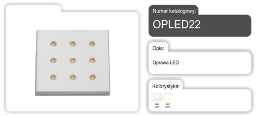 LED SVIETIDLÁ 12VDC 2W TEPLÁ BIELA 2700K OPLED 22/BC AMIX
