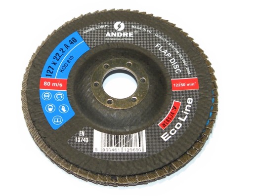 Lamelový kotúčový brúsny kotúč LAMELKA 125x22 gr. 40 ANDRE
